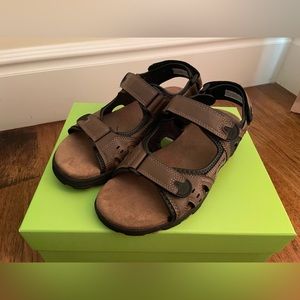 Coleman Mens Sandals with Adjustable Straps in Brown Size 6